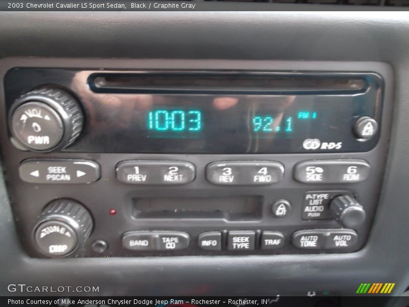 Black / Graphite Gray 2003 Chevrolet Cavalier LS Sport Sedan