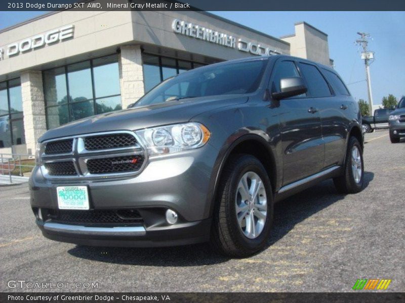 Mineral Gray Metallic / Black 2013 Dodge Durango SXT AWD