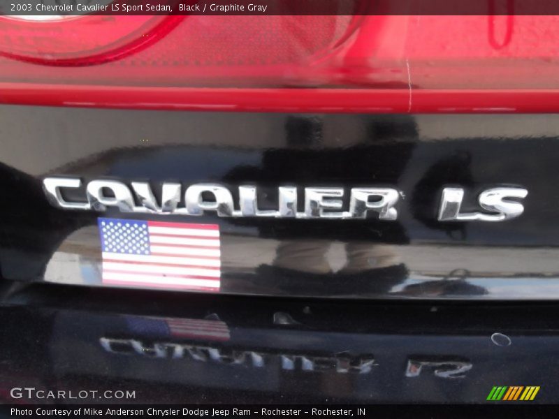 Black / Graphite Gray 2003 Chevrolet Cavalier LS Sport Sedan