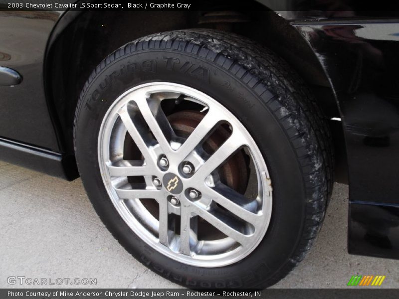 Black / Graphite Gray 2003 Chevrolet Cavalier LS Sport Sedan
