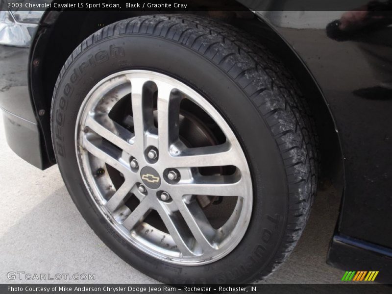 Black / Graphite Gray 2003 Chevrolet Cavalier LS Sport Sedan