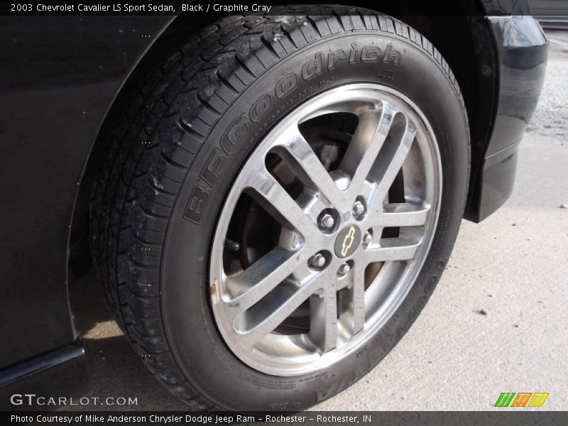 Black / Graphite Gray 2003 Chevrolet Cavalier LS Sport Sedan