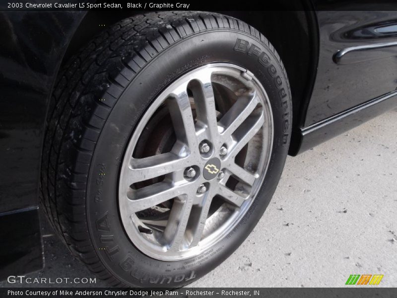 Black / Graphite Gray 2003 Chevrolet Cavalier LS Sport Sedan
