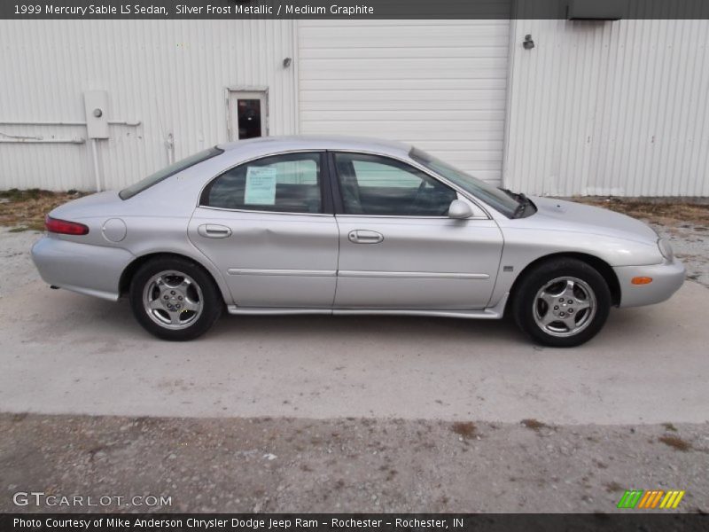 Silver Frost Metallic / Medium Graphite 1999 Mercury Sable LS Sedan