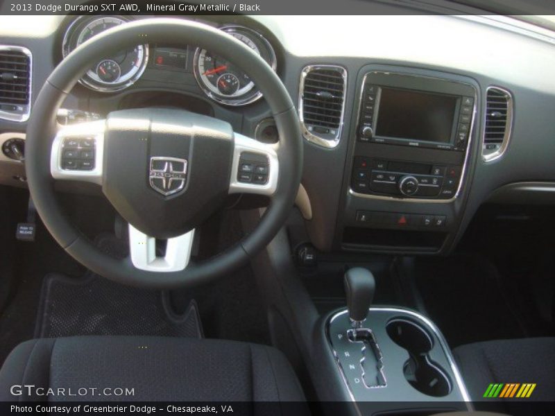 Mineral Gray Metallic / Black 2013 Dodge Durango SXT AWD