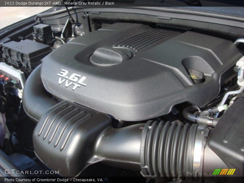 Mineral Gray Metallic / Black 2013 Dodge Durango SXT AWD