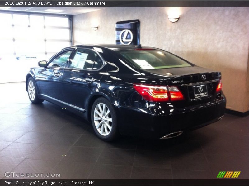 Obsidian Black / Cashmere 2010 Lexus LS 460 L AWD