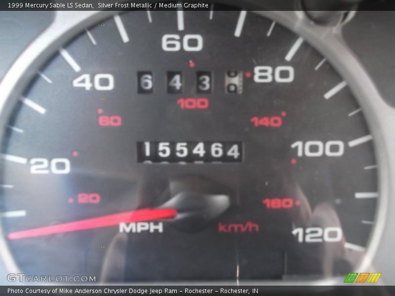 Silver Frost Metallic / Medium Graphite 1999 Mercury Sable LS Sedan