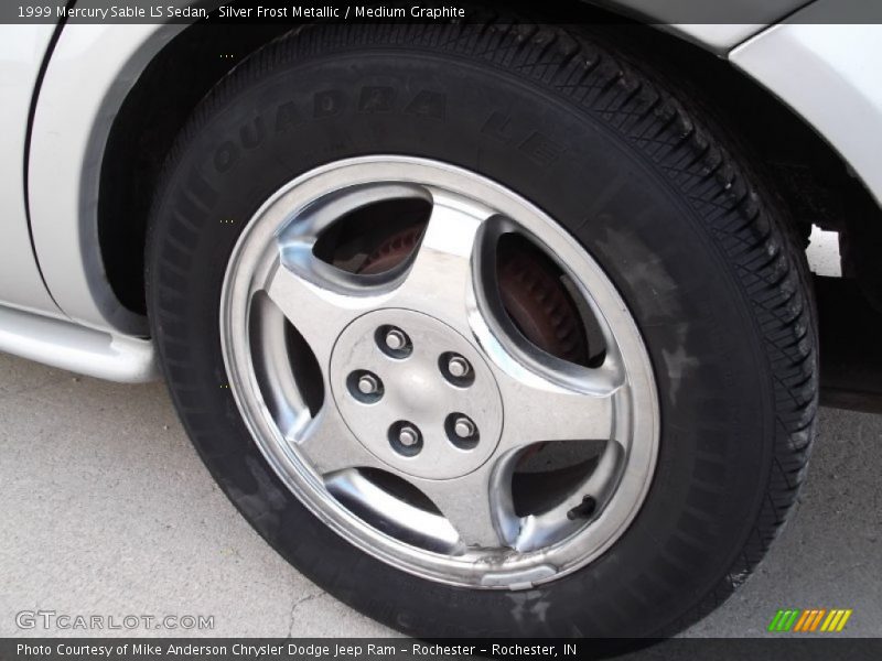 Silver Frost Metallic / Medium Graphite 1999 Mercury Sable LS Sedan