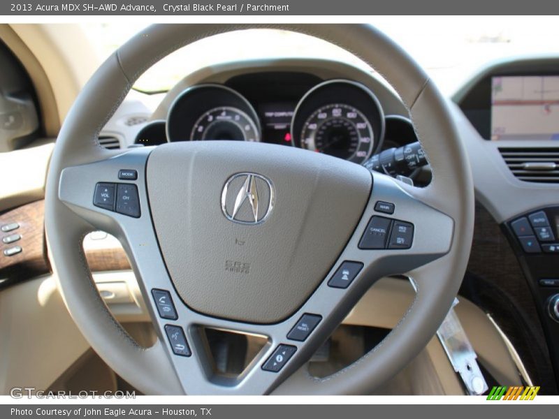 Crystal Black Pearl / Parchment 2013 Acura MDX SH-AWD Advance