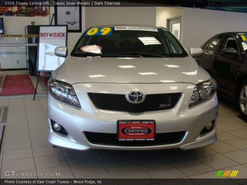 Classic Silver Metallic / Dark Charcoal 2009 Toyota Corolla XRS