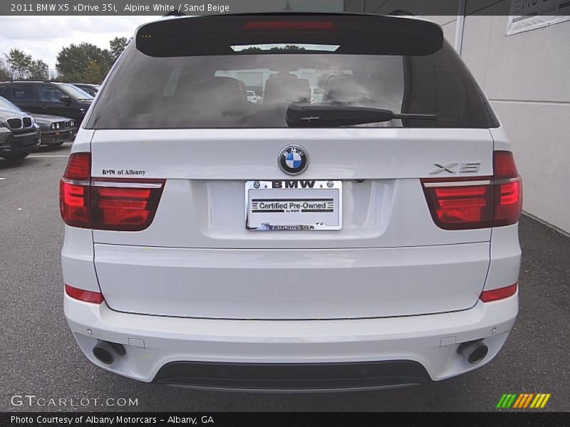 Alpine White / Sand Beige 2011 BMW X5 xDrive 35i