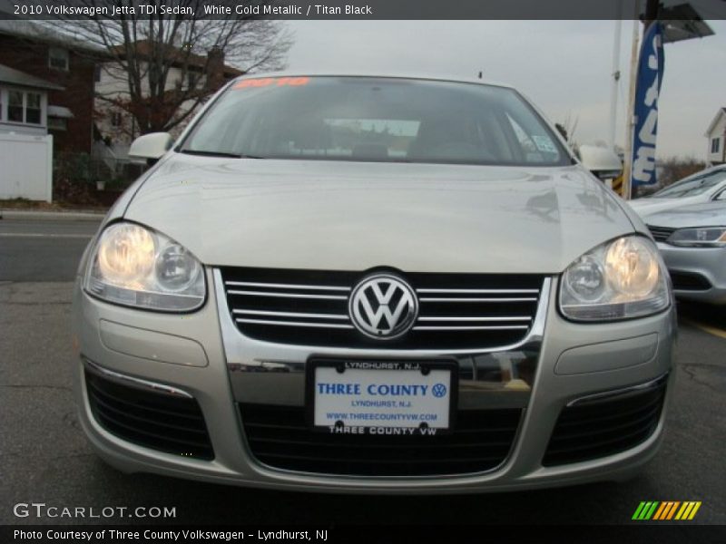 White Gold Metallic / Titan Black 2010 Volkswagen Jetta TDI Sedan