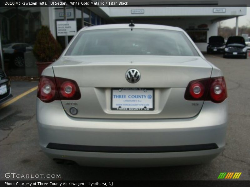White Gold Metallic / Titan Black 2010 Volkswagen Jetta TDI Sedan