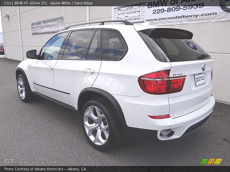 Alpine White / Sand Beige 2011 BMW X5 xDrive 35i