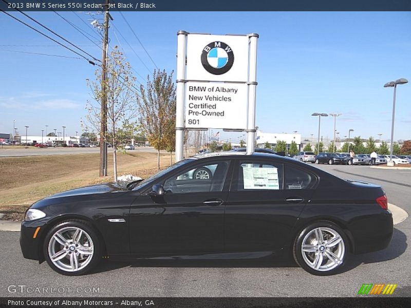 Jet Black / Black 2013 BMW 5 Series 550i Sedan