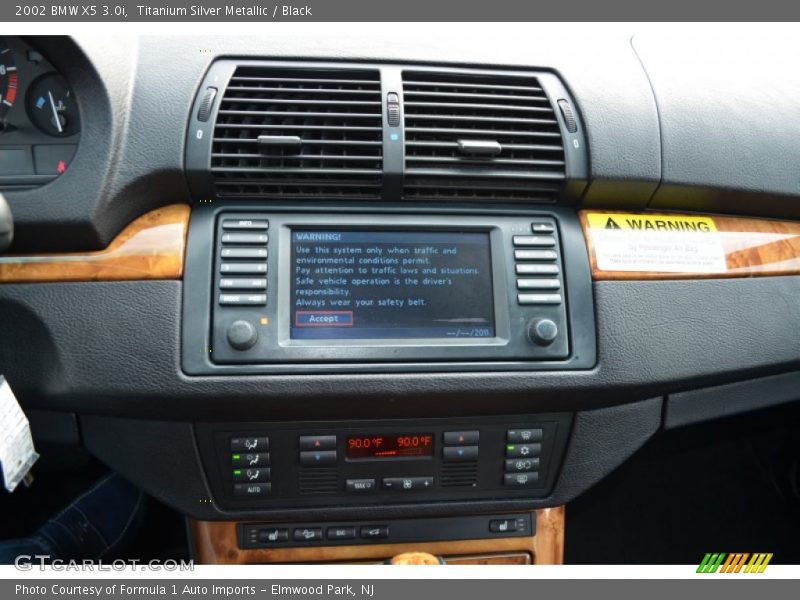Titanium Silver Metallic / Black 2002 BMW X5 3.0i