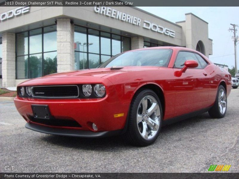 Redline 3-Coat Pearl / Dark Slate Gray 2013 Dodge Challenger SXT Plus