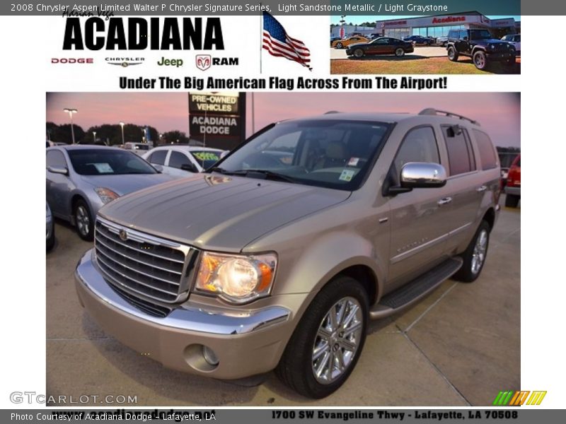 Light Sandstone Metallic / Light Graystone 2008 Chrysler Aspen Limited Walter P Chrysler Signature Series