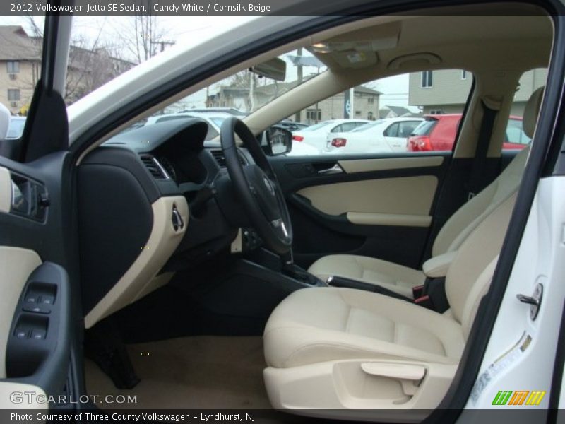 Candy White / Cornsilk Beige 2012 Volkswagen Jetta SE Sedan