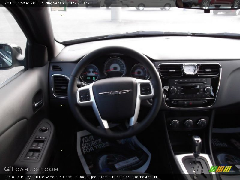 Black / Black 2013 Chrysler 200 Touring Sedan