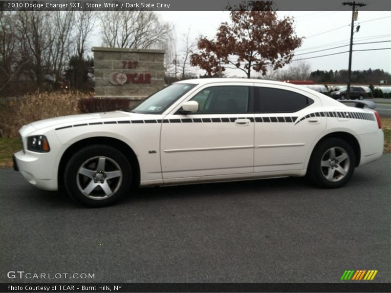 Stone White / Dark Slate Gray 2010 Dodge Charger SXT
