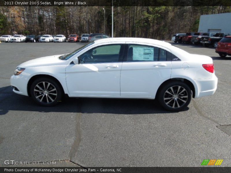 Bright White / Black 2013 Chrysler 200 S Sedan