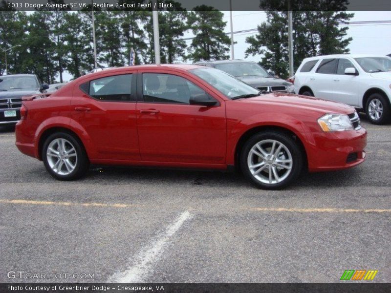 Redline 2-Coat Pearl / Black 2013 Dodge Avenger SE V6