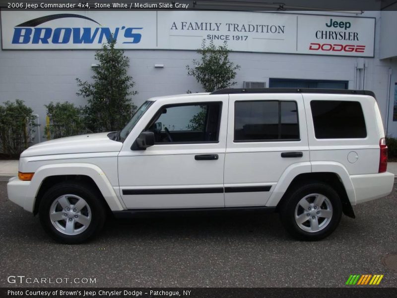 Stone White / Medium Slate Gray 2006 Jeep Commander 4x4