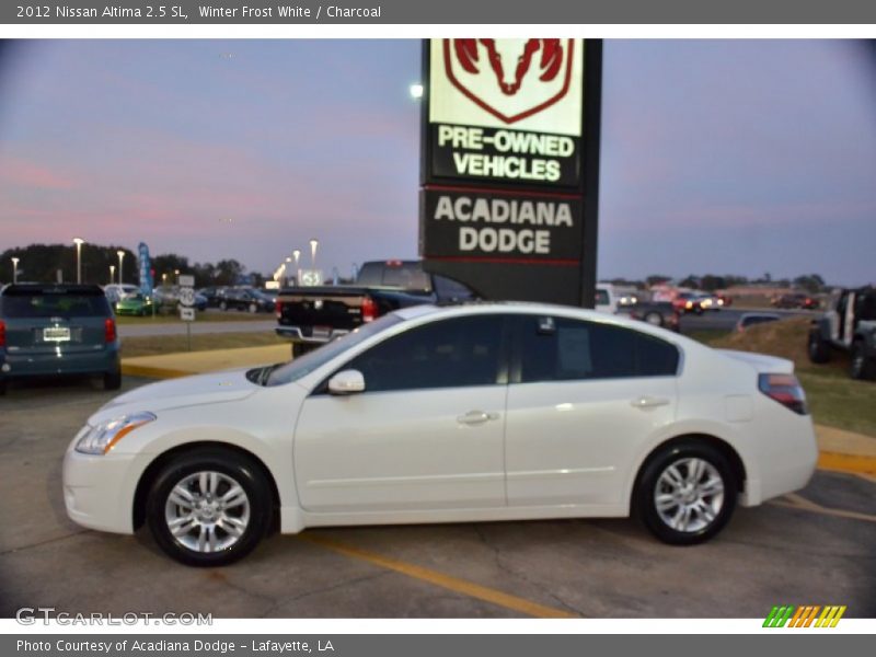 Winter Frost White / Charcoal 2012 Nissan Altima 2.5 SL