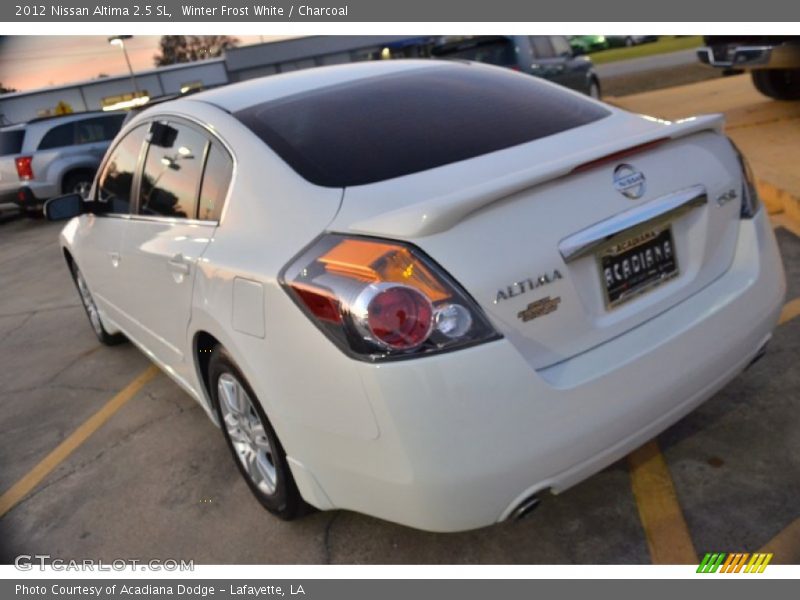 Winter Frost White / Charcoal 2012 Nissan Altima 2.5 SL