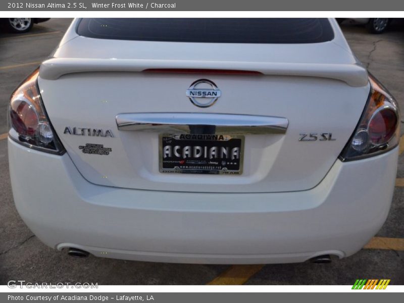Winter Frost White / Charcoal 2012 Nissan Altima 2.5 SL