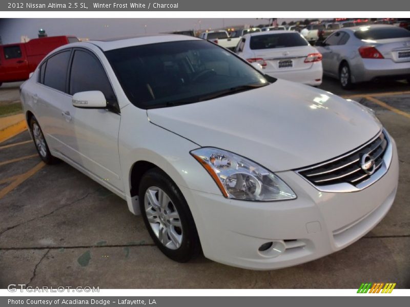 Winter Frost White / Charcoal 2012 Nissan Altima 2.5 SL