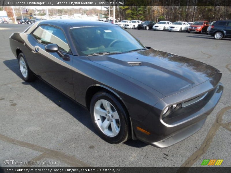 Granite Crystal Metallic / Dark Slate Gray 2013 Dodge Challenger SXT