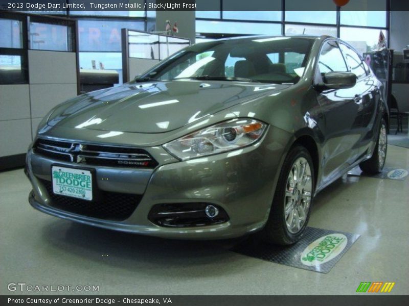 Tungsten Metallic / Black/Light Frost 2013 Dodge Dart Limited