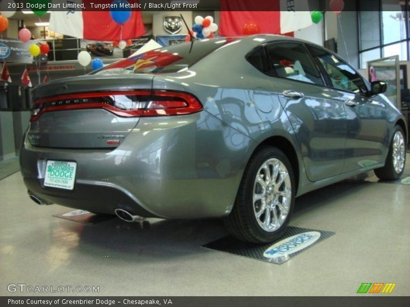 Tungsten Metallic / Black/Light Frost 2013 Dodge Dart Limited