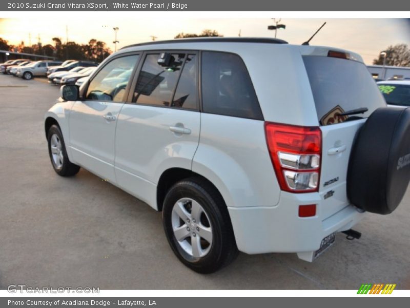 White Water Pearl / Beige 2010 Suzuki Grand Vitara XSport