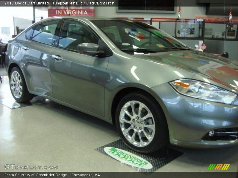 Tungsten Metallic / Black/Light Frost 2013 Dodge Dart Limited