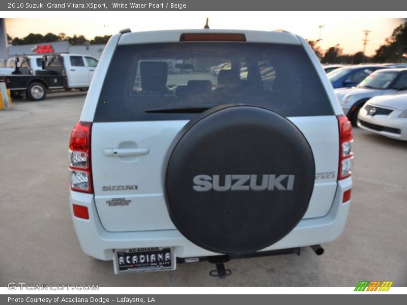 White Water Pearl / Beige 2010 Suzuki Grand Vitara XSport