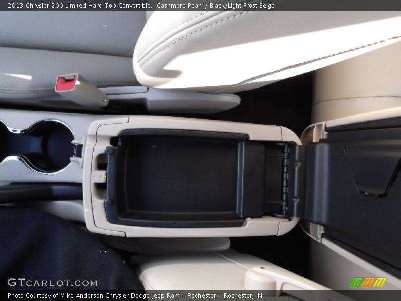 Cashmere Pearl / Black/Light Frost Beige 2013 Chrysler 200 Limited Hard Top Convertible