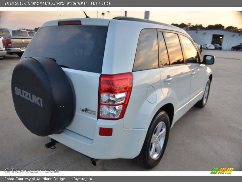 White Water Pearl / Beige 2010 Suzuki Grand Vitara XSport