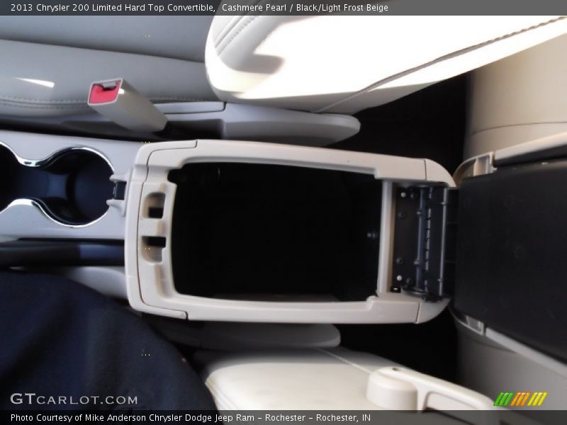 Cashmere Pearl / Black/Light Frost Beige 2013 Chrysler 200 Limited Hard Top Convertible