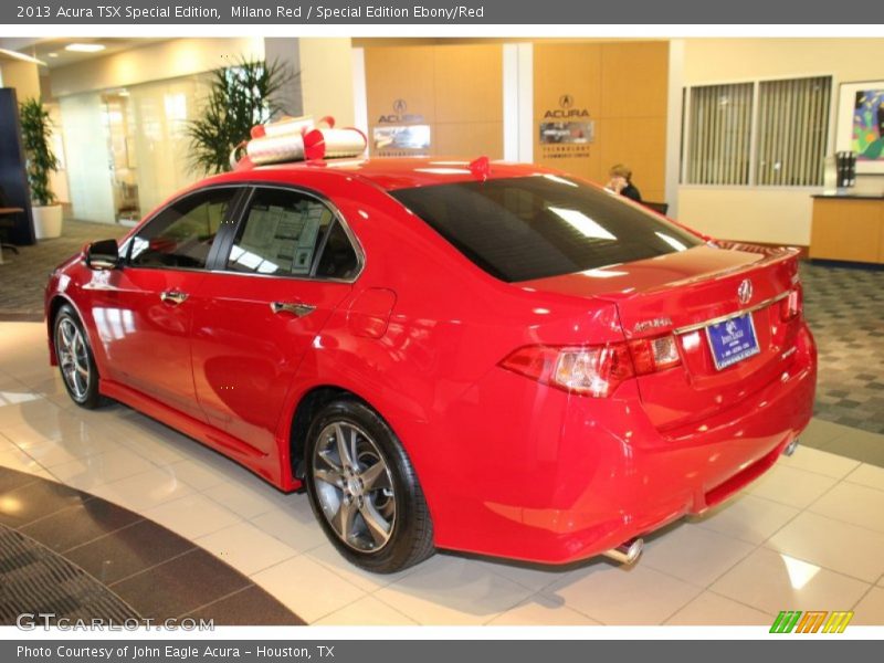 Milano Red / Special Edition Ebony/Red 2013 Acura TSX Special Edition