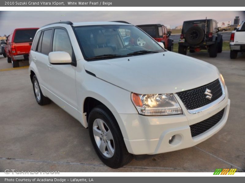 White Water Pearl / Beige 2010 Suzuki Grand Vitara XSport