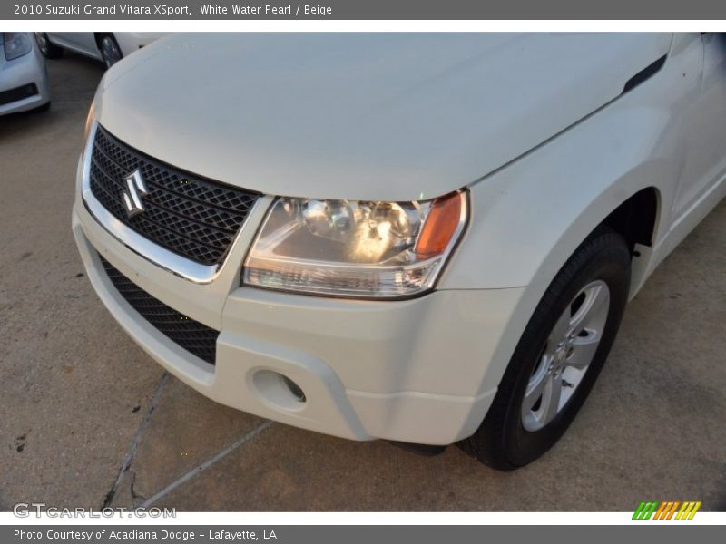 White Water Pearl / Beige 2010 Suzuki Grand Vitara XSport