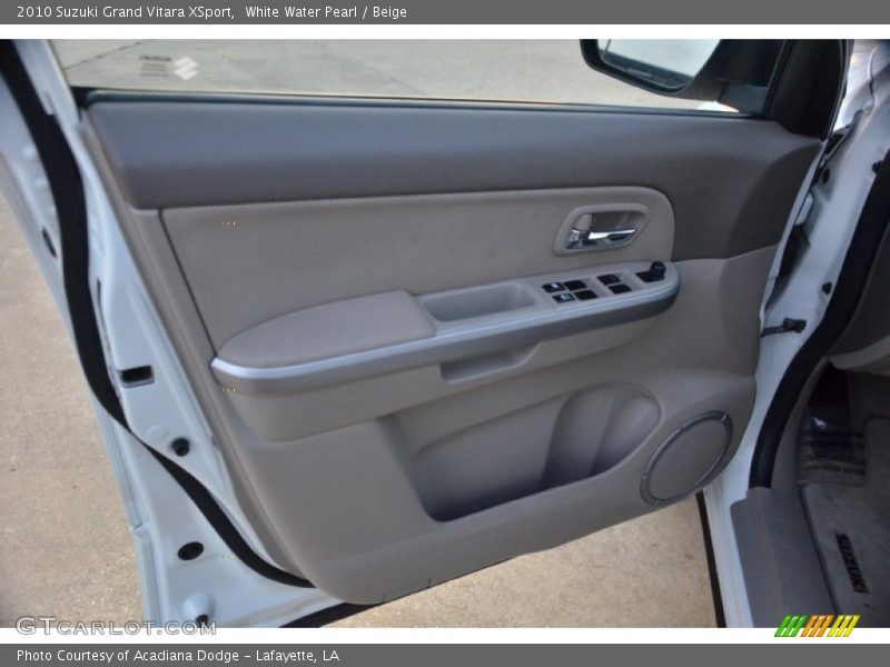 White Water Pearl / Beige 2010 Suzuki Grand Vitara XSport