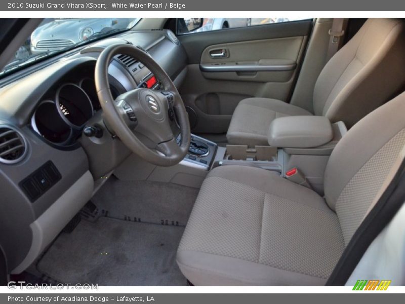 White Water Pearl / Beige 2010 Suzuki Grand Vitara XSport