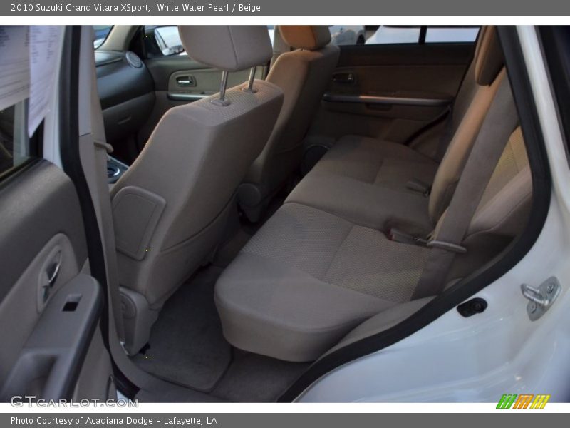 White Water Pearl / Beige 2010 Suzuki Grand Vitara XSport