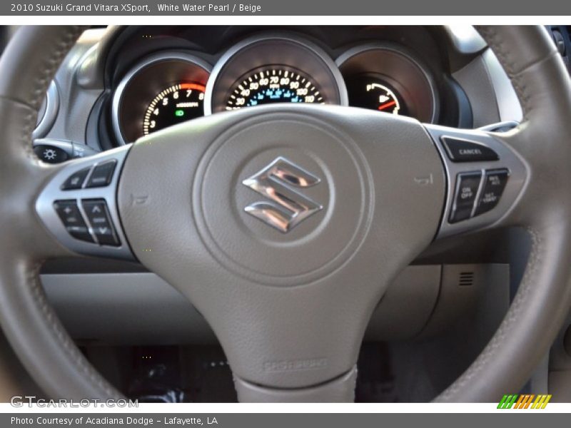 White Water Pearl / Beige 2010 Suzuki Grand Vitara XSport