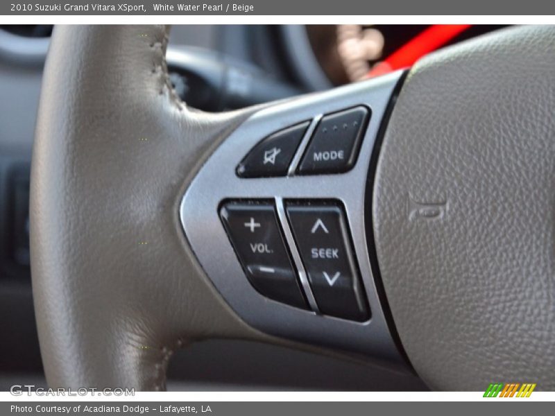 White Water Pearl / Beige 2010 Suzuki Grand Vitara XSport